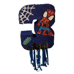 Piñata Número 3 Spidey 2D 60 cms