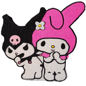 Piñata Doble Kuromi y Melodi 80 cms 2D